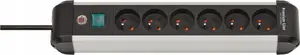 Сетевой удлинитель Brennenstuhl Premium-Alu-Line 6GN 3m – 6 розеток, кабель 3 м, металлический корпус