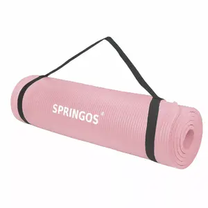 Exercise mat Springos YG0030 183 cm pink – universal fitness mat