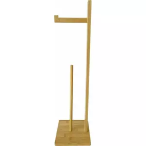 Toilet Paper Holder stand KingHoff KH-1692 freestanding bathroom accessory, metal construction