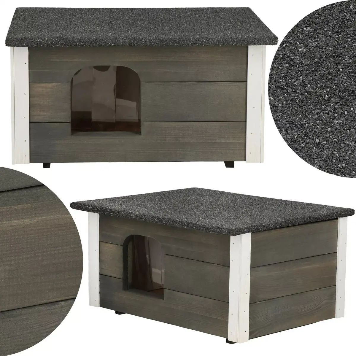 Dog kennel Springos DH001 GREY Photo 2