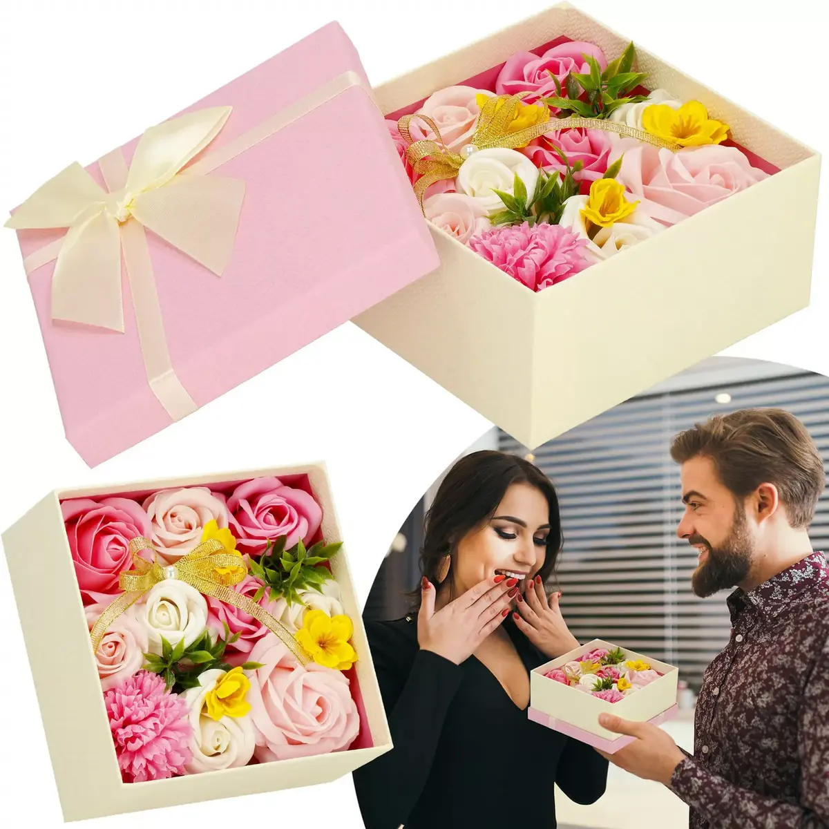 Soap roses box Springos HA7446 Photo 5