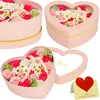 Soap roses Springos HA7444 — 24 pcs heart box Photo 4