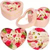 Soap roses Springos HA7444 — 24 pcs heart box Photo 5