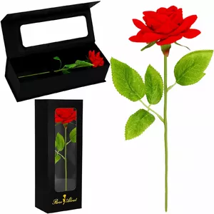 Artificial flower arrangement Springos HA7449 — decorative eternal rose realistic design
