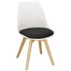 Upholstered armless chair Springos DC0018 Photo 2