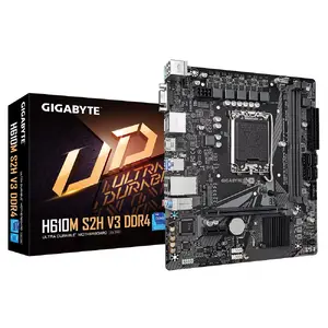 Motherboard GIGABYTE H610M S2H V3, Micro ATX, Intel H610, LGA 1700, DDR4, 2× DIMM, 64GB, 1× M.2, 4× SATA III