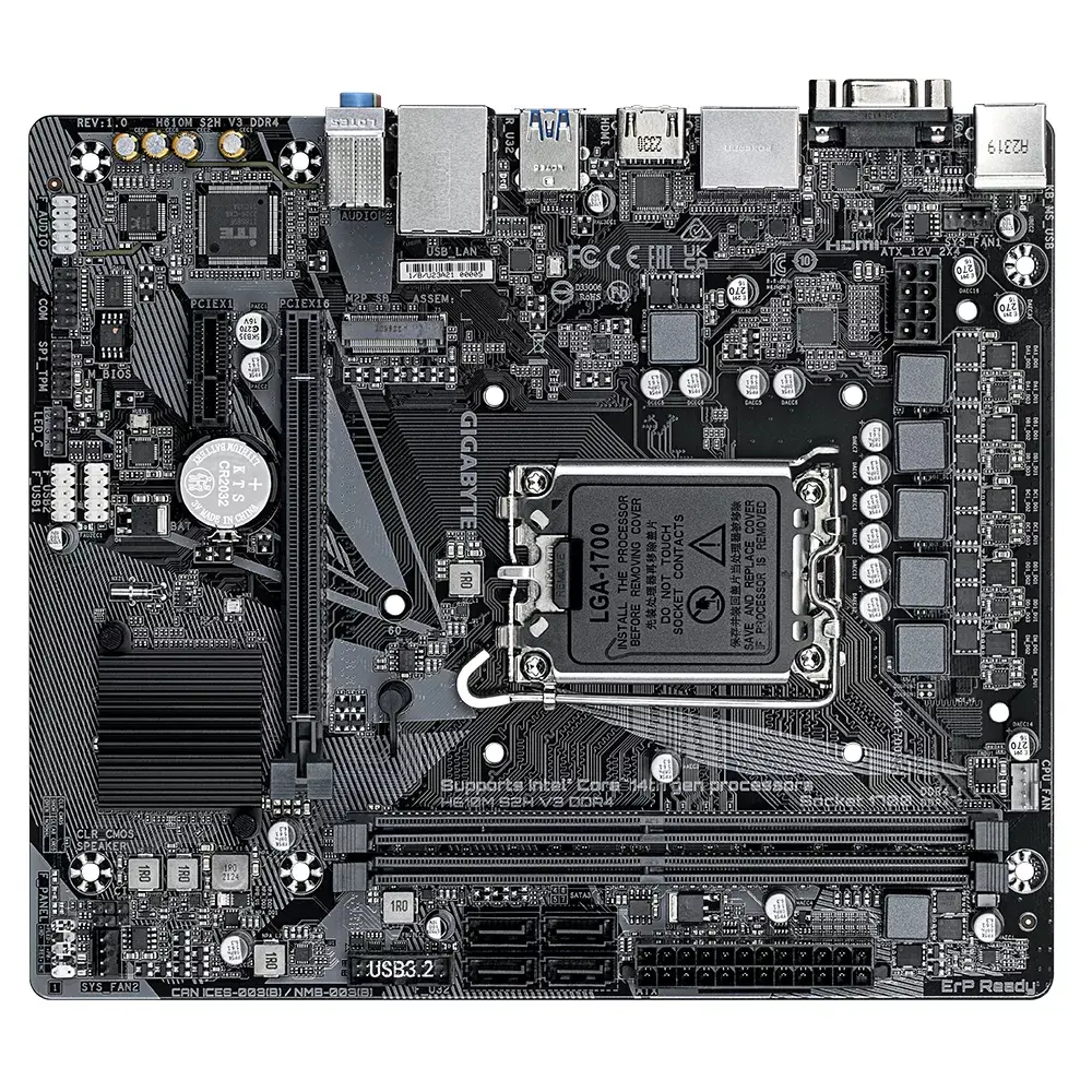 GIGABYTE H610M S2H V3 Micro ATX LGA1700 DDR4 Photo 4