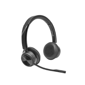 Гарнитура Poly Savi 7420 Office Stereo — беспроводная DECT 1880–1900 МГц, Bluetooth, 160 г, черная