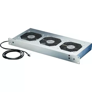 Fan Tray 1U SCHROFF 10713099 — 3 fans, 24V, 1U rack-mount cooling module