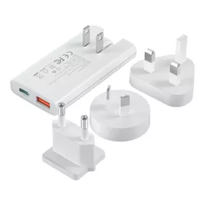 Lādētājs CHOETECH GaN USB-C USB-A 67W PD modelis PD6011 — 67W GaN ar USB-C PD un USB-A