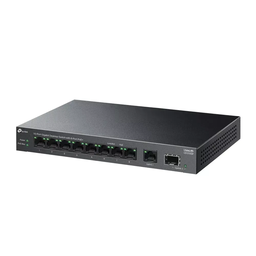Neuzraugāms switches TP-LINK LS1210GP 10 porta Photo 3