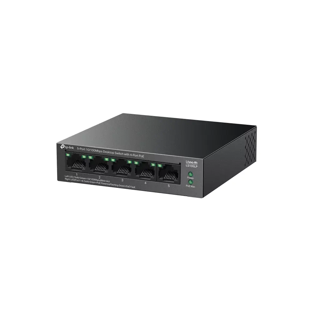 Nenodrošināms komutators TP‑LINK LS105P 5x10/100 4xPoE Photo 3
