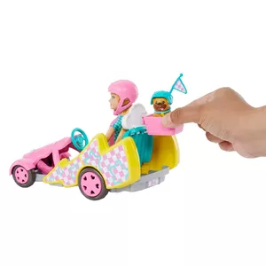 Modes lelle ar transportlīdzekli MATTEL Barbie Stacie — 138,9 mm, plastmasa un audums, no 3 gadiem