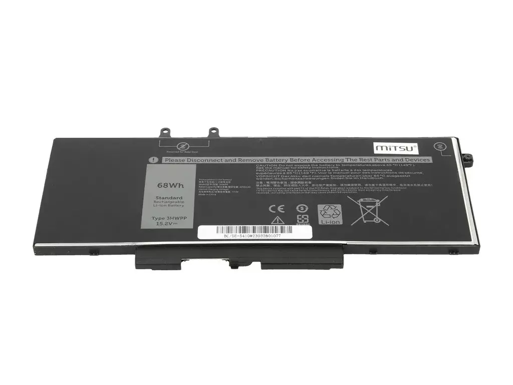 Аккумулятор Mitsu для Dell Latitude 3HWPP 5401 5410 5501 5510 Photo 2