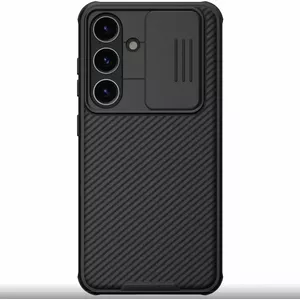 Protective phone case Nillkin CamShield Pro for Samsung Galaxy S24+ with sliding camera cover — black