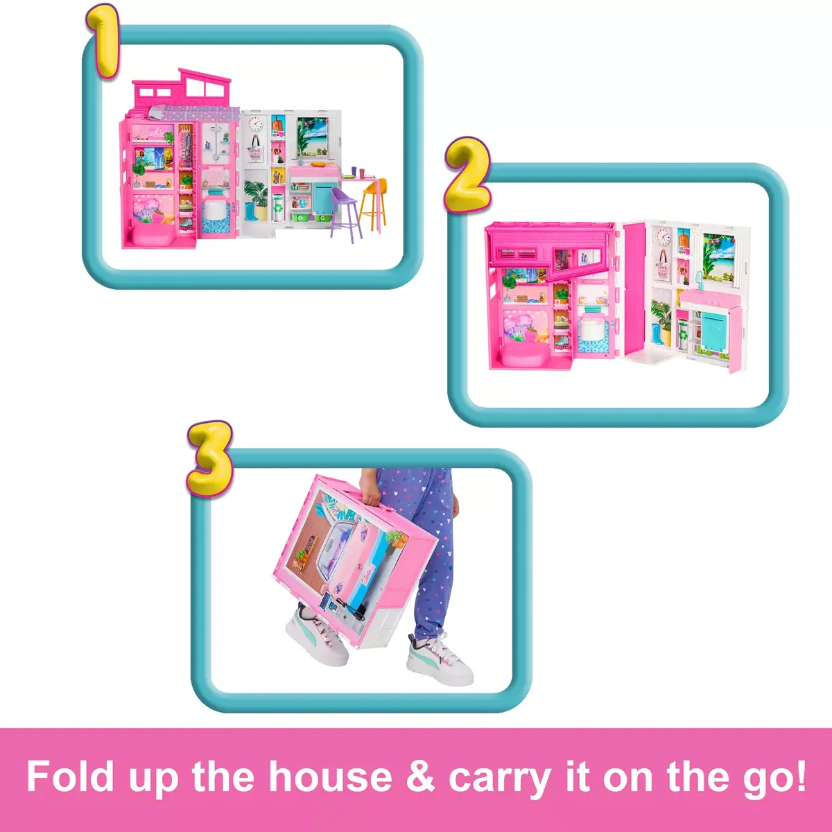 Spēļu komplekts Barbie Getaway House HRJ76 Photo 8