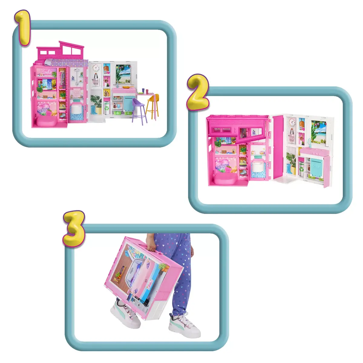 Spēļu komplekts Barbie Getaway House HRJ76 Photo 10
