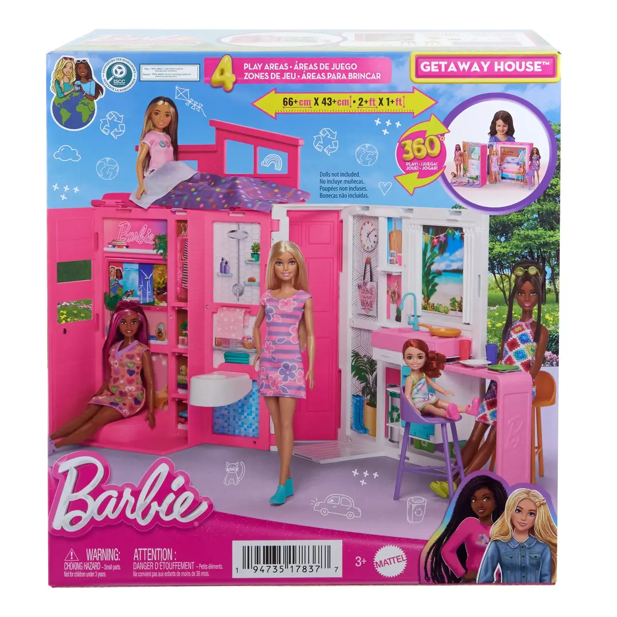 Spēļu komplekts Barbie Getaway House HRJ76 Photo 14