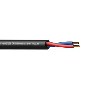 PROCAB CLS215-B2CA/3 - акустический кабель - 2 x 1,5 мм2 - 16 AWG - EN50399 CPR Еврокласс B2ca-s1b,d0,a1 100 м деревянная катушка