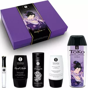 Masāžas eļļas komplekts Shunga Kit SHUNGA NAUGHTIER D-237769 — intīmais masāžas komplekts