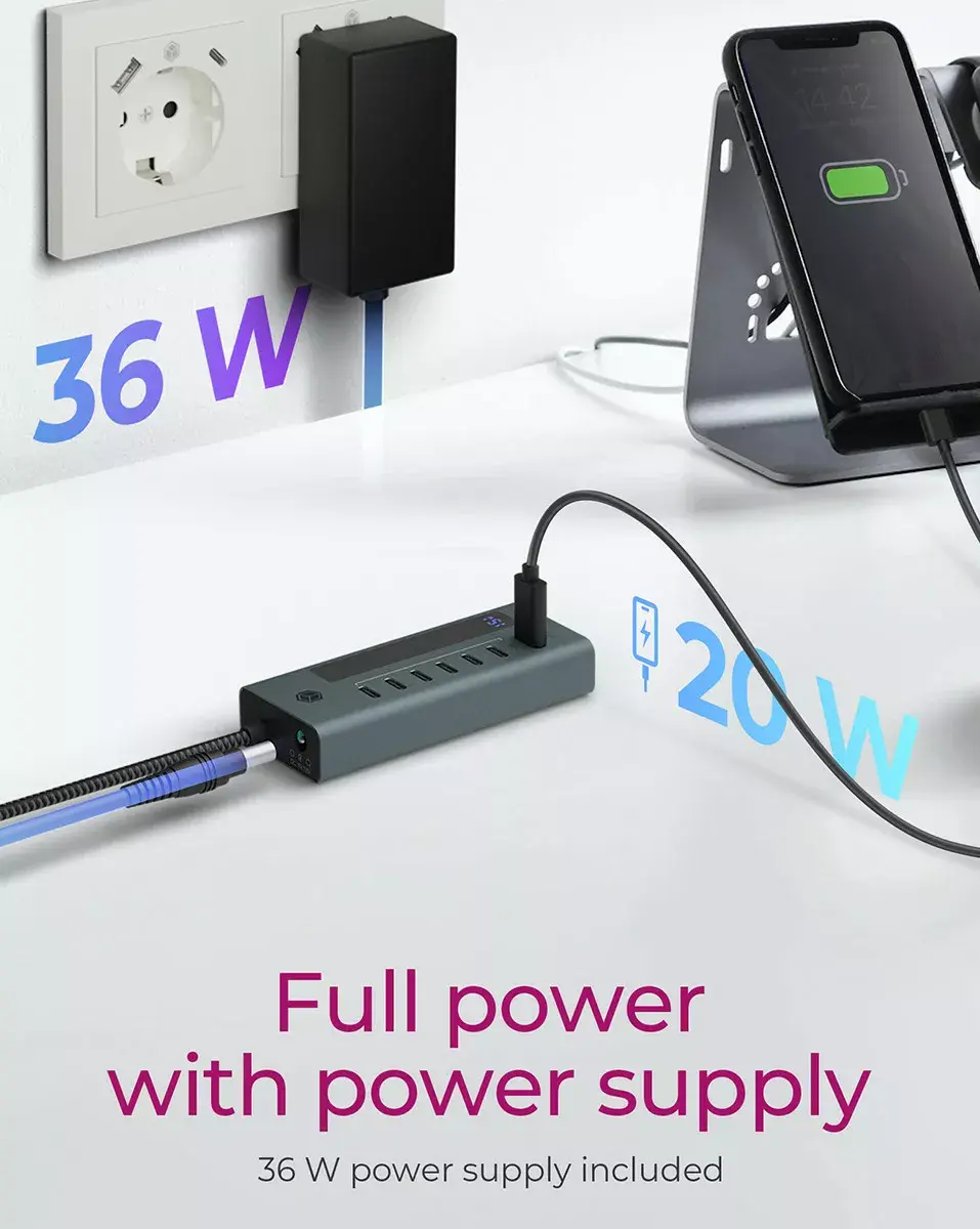 USB Hub RAIDSONIC IB-HUB1457-C31 Photo 6