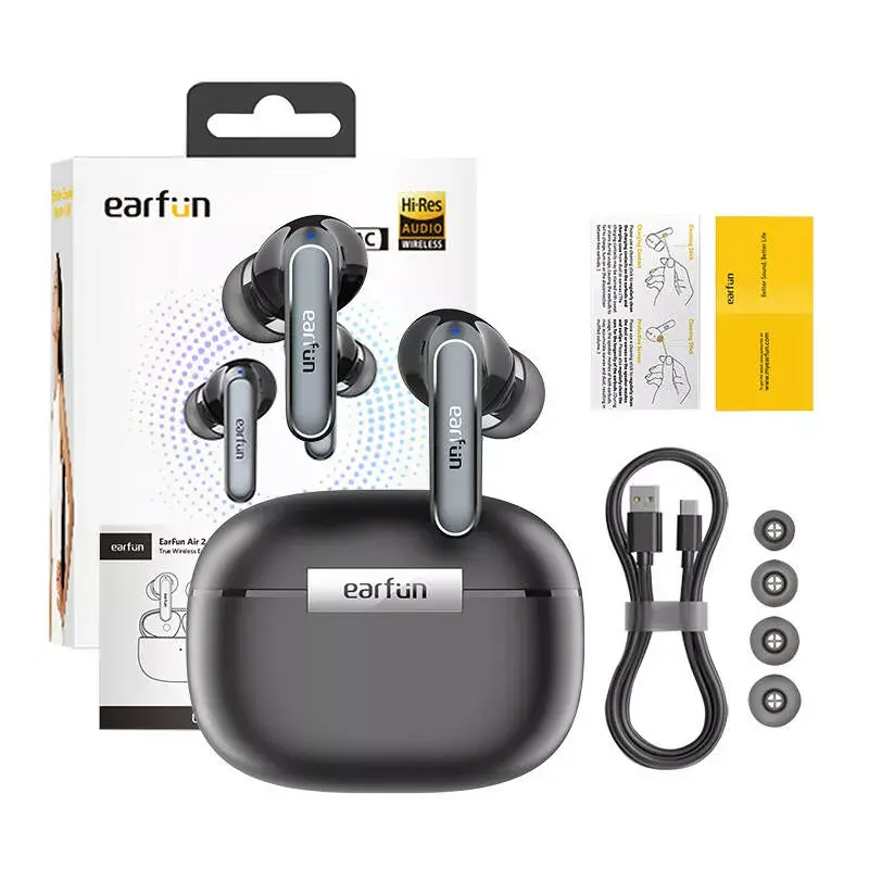 Earphones EarFun Air2 (black) TW210B Photo 2