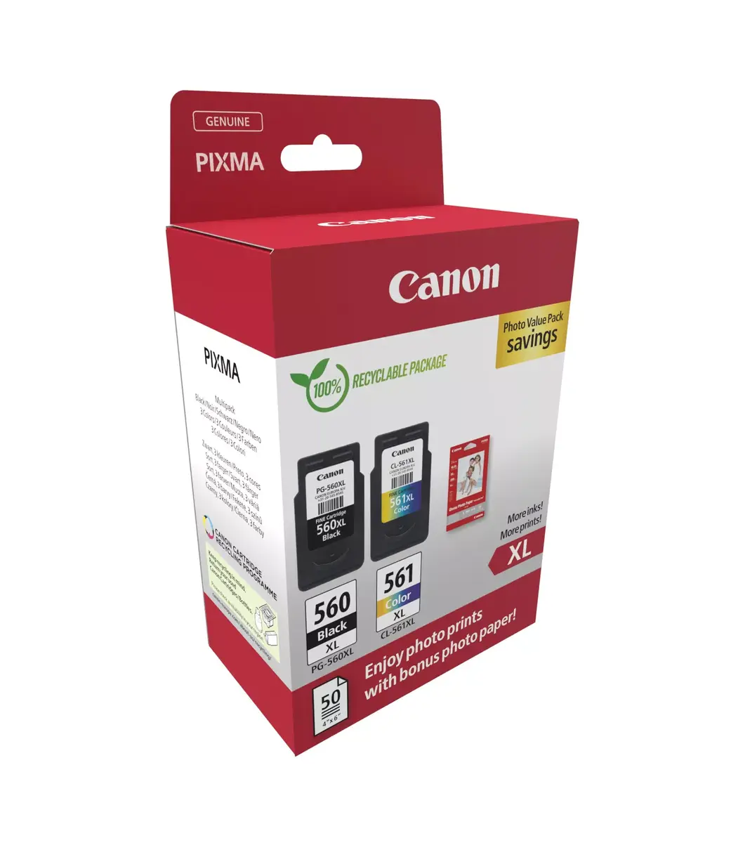 Картридж Canon PG-560XL/CL-561XL XL Multipack BK,C,M,Y Photo 2