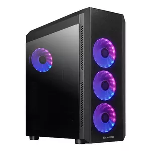 PC Tower Case CHIEFTEC SCORPION 4 Tower Black ATX support 3x120mm front, 1x120mm rear, supports 2.5" and 3.5" drives, 202.5×436×490 mm