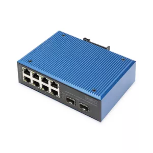 Neadministrēts slēdzis DIGITUS DN-651147 8+2-Port Fast Ethernet PoE 1 Gbit/s