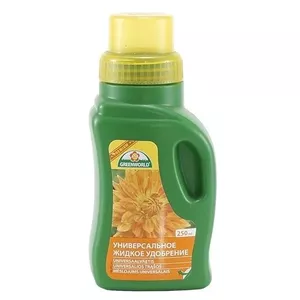Liquid universal fertilizer Greenworld 0.25 L — concentrated plant feed for indoor and outdoor plants