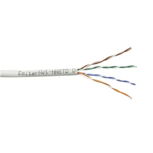 Сетевой кабель Emiter Net UTP (U/UTP) Cat.5e 350MHz Кабель Провода Стандарт 1м Серый