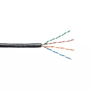 Сетевой кабель EmiterNet K/EMITERNET-UTP5EOUTDOOR U/UTP Cat.5e 4x2x0.5 PE Черный