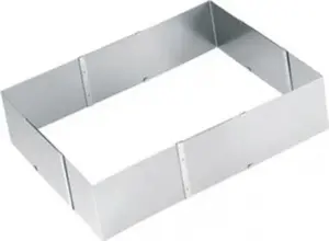 Baking tray GEFU 14315 rectangular stainless steel 195×240×85 mm