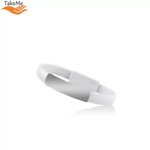 TakeMe 2in1 Eleganta Rokassprādze & ātrās uzlādes 2.1A Datu un Uzlādes USB uz Lightning vads (21cm) Balts