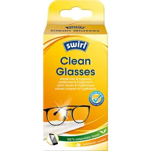 Cleaning Cloths Swirl CLEANGLASSES50 Paper White 50 pcs