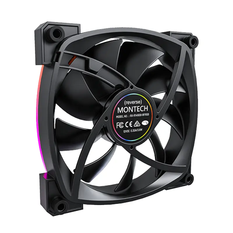 Montech RX140 PWM datora ventilators Photo 4