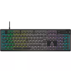 Corsair K55 CORE RGB tastatūra USB QWERTY Vācu Melns