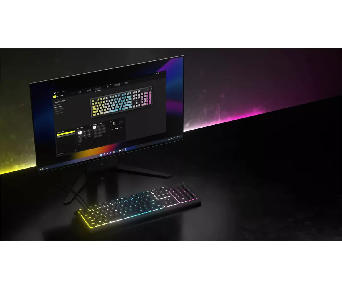 Клавиатура Corsair K55 CORE RGB Photo 8