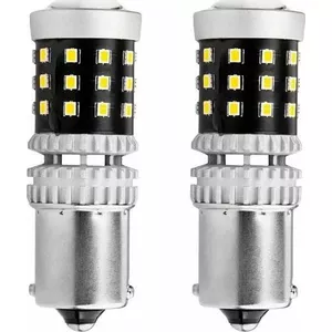 LED spuldze Amio 1156 (BA15s) 39 SMD CANbus 12V/24V P21W R10W R5W balta