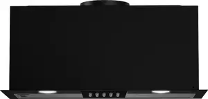 Вытяжка для кухни Beko HNU61422B встроенная черная с производительностью 415 м³/ч, 3 скоростями, металлическим жироулавливающим фильтром и подсветкой