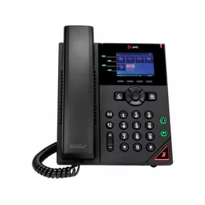 POLY VVX 250 4-Line IP Phone and PoE-enabled