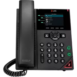 POLY VVX 250 4 līniju IP tālrunis un PoE iespējots