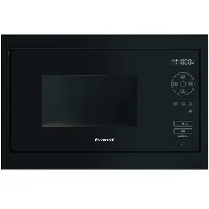Solo microwave BRANDT BMS7120B, 800 W, 26 L, touch control, stainless steel cavity, black