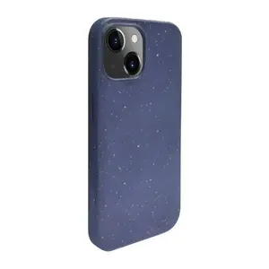 Silicone case iLike for iPhone 13 — Eco Print Design, Blue