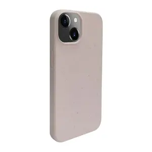 Silicone Case for iPhone 14 by Apple — Eco Print Design, Beige