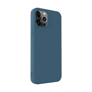 Silikona maciņš iLike priekš iPhone 12 Pro Max — Midnight Blue