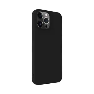 Силиконовый чехол для iPhone 13 Pro от iLike — чёрный, тонкий мягкий защитный слой
