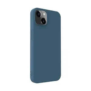 Silicone case iLike for iPhone 14 — Midnight Blue