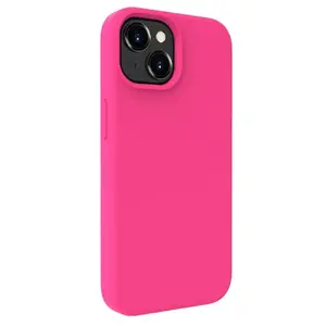 Силиконовый чехол Evelatus для Apple iPhone 15 Plus — soft-touch, розовый