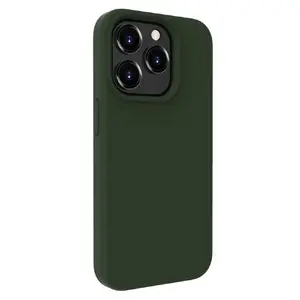 Silicone Case Evelatus for Apple iPhone 15 Pro Max — Soft Touch, Dark Olive